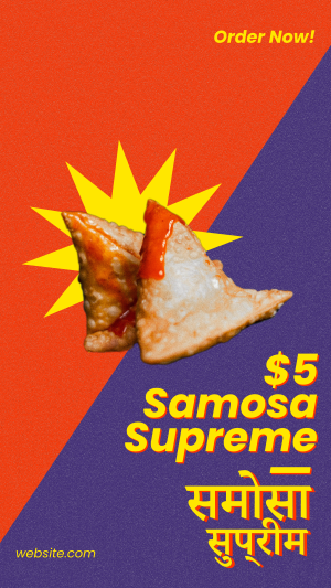 Samosa Supreme Facebook story Image Preview