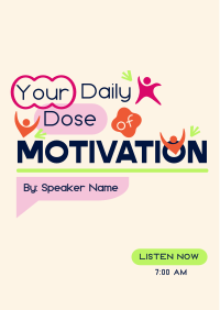 Daily Motivational Podcast Flyer Image Preview