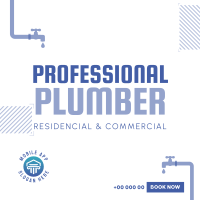 Professional Plumber Linkedin Post Image Preview