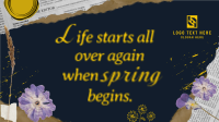 Scrapbook Spring Quote Animation Preview
