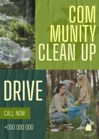 Community Clean Up Drive Poster Image Preview