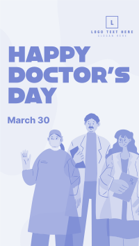 Happy Doctor's Day Instagram reel Image Preview