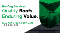 Minimalist Roofing Services Animation Image Preview