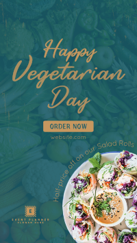 Vegetarian Delights Facebook Story Design