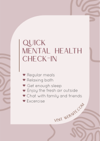 Mental Health Check Poster Image Preview