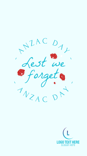 Anzac Day Emblem Instagram story Image Preview