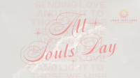 Trendy All Souls Day Greeting Animation Design