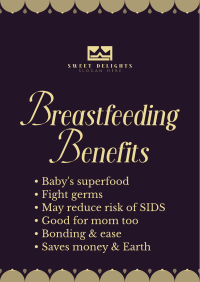 Breastfeeding Benefits Poster Design