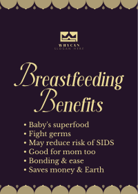 Breastfeeding Benefits Poster Image Preview