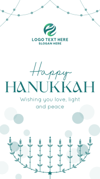 Festive Hanukkah Lights Instagram reel Image Preview