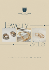 Luxurious Jewelry Sale Poster Design
