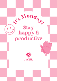 Monday Productivity Poster Design