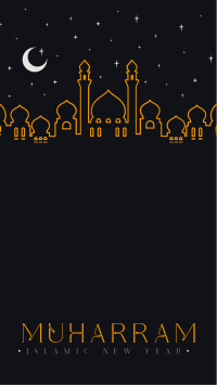 Starry Muharram Facebook story Image Preview