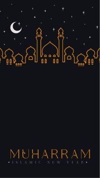 Starry Muharram Facebook Story Image Preview