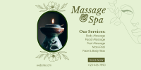 Spa Available Services Twitter post Image Preview