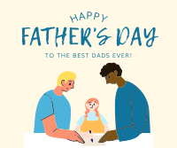 The Best Dads Ever Facebook Post Design