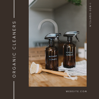 Organic Cleaning Business Instagram Post Design