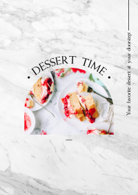 Dessert Time Delivery Poster Design