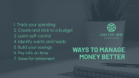 Ways to Manage Money Facebook Event Cover Design