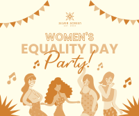 Party for Women's Equality Facebook Post Design