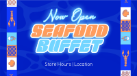 Quirky Seafood Grill Animation Image Preview