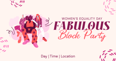 We Are Women Block Party Facebook ad Image Preview