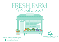 Fresh Farm Produce Postcard Image Preview