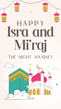 Isra and Mi'raj Night Journey Instagram reel Image Preview