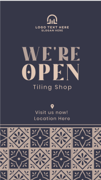 Tiling Shop Opening Instagram story Image Preview