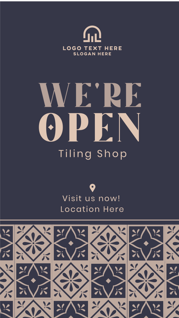 Tiling Shop Opening Instagram Story Design Image Preview