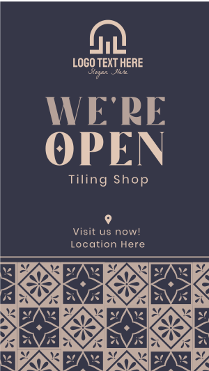 Tiling Shop Opening Instagram story Image Preview