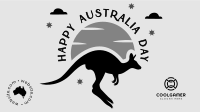 Australian Kangaroo Facebook Event Cover Design