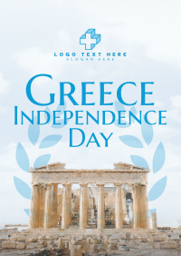 Contemporary Greece Independence Day Flyer Image Preview
