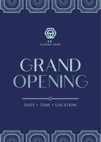 Vintage Grand Opening Poster Image Preview