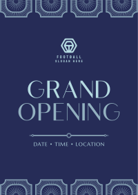 Vintage Grand Opening Poster Image Preview