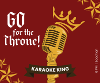 Karaoke King Facebook Post Design