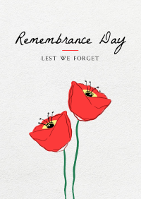 Simple Remembrance Day Flyer Image Preview