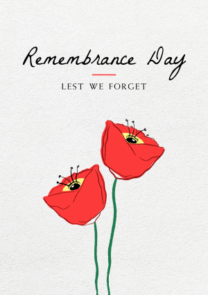 Simple Remembrance Day Flyer Image Preview