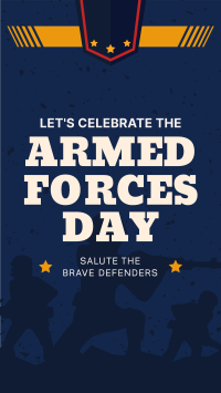 Armed Forces Day Greetings YouTube short Image Preview