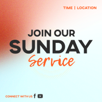 Sunday Service Instagram post Image Preview