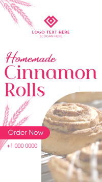 Homemade Cinnamon Rolls Facebook Story Preview