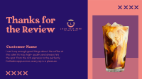 Elegant Cafe Review Facebook Event Cover Design