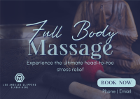 Full Body Massage Postcard Image Preview