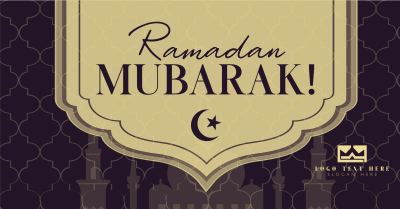 Ramadan Temple Greeting Facebook ad Image Preview