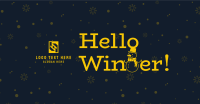 Hello Winter Facebook Ad Design