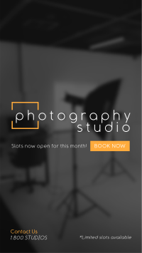 Sleek Photo Studio Facebook Story Design