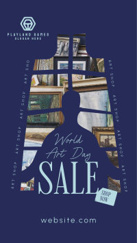 World Art Day Sale YouTube short Image Preview