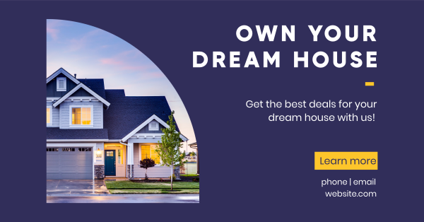Dream House Facebook Ad Design Image Preview