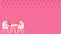 Pet Cafe Valentine Zoom background Image Preview