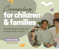 Counseling for Children & Families Facebook Post Design